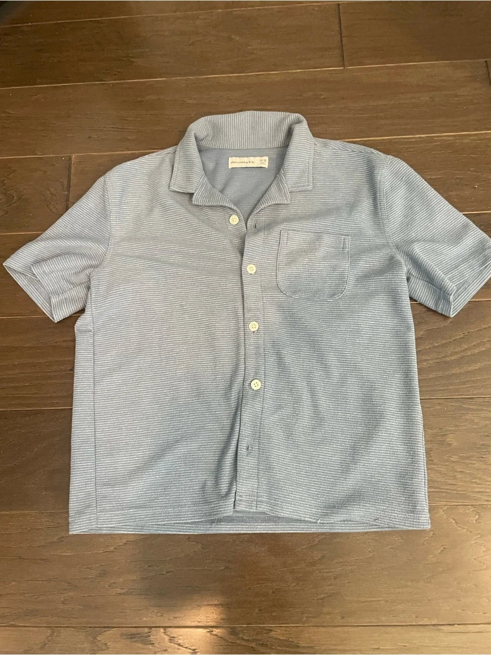 AF Kids Light Blue Short-Sleeve Knit Polo Shirt